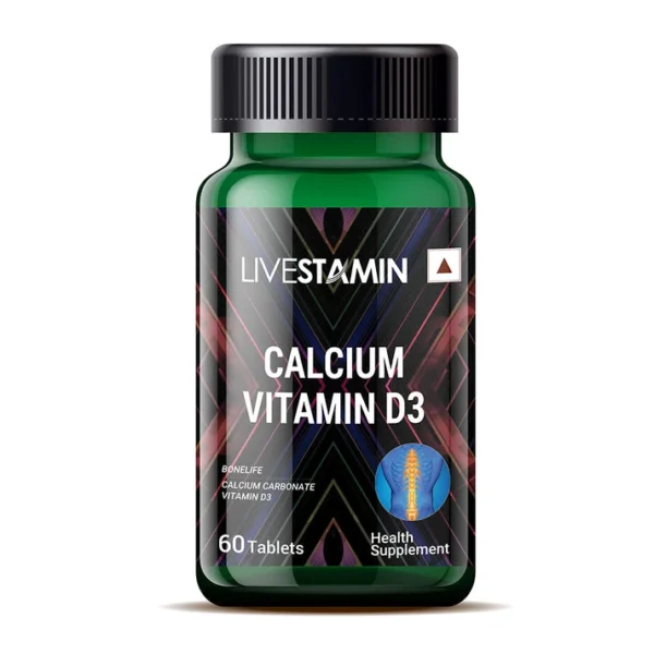 Livestamin Calcium + VD3 (60 tableta) – idealan duo za maksimalnu apsorpciju kalcijuma.